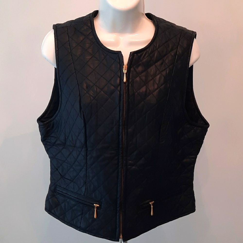 Quilted Leather Vest